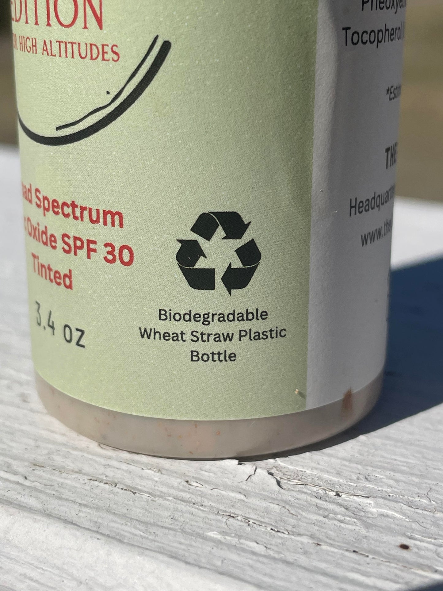 Mineral Sunscreen in a Biodegradable Bottle- Rocky Mountain Edition